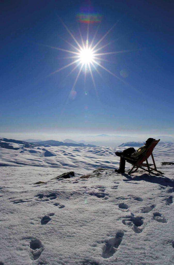 Ηλιοβασίλεμα στο χιονοδρομικό κέντρο “3-5 Πηγάδια” (υψόμετρο 1430-2005 μ.) Από τα πιο σύγχρονα χιονοδρομικά κέντρα της Ελλάδας.
