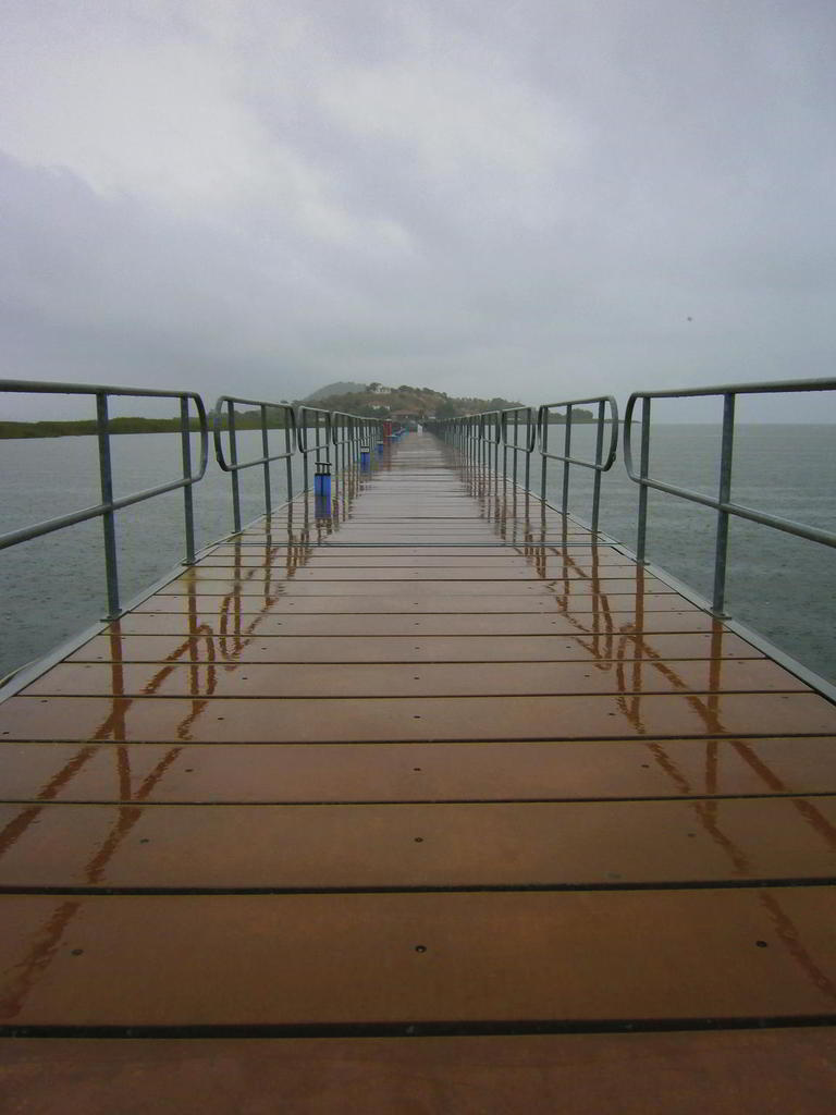 The hanging bridge of Agios Achillios.