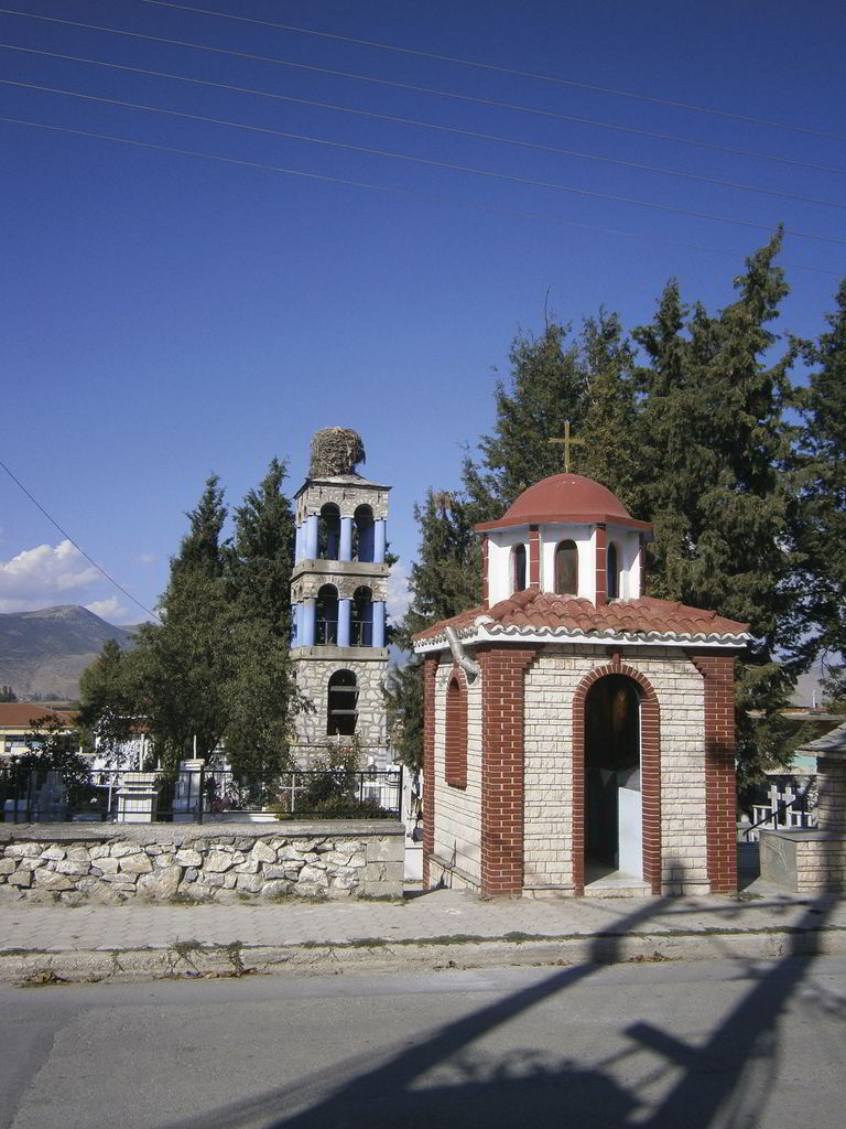 St. Nicolas and the old belfry in Aminteo.